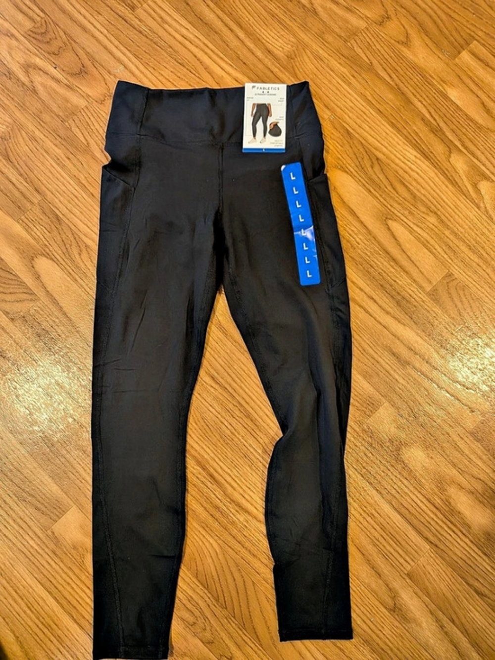 Fabletics Oasis PureLuxe High-Waisted Pocket Legging Black Large